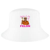 Christmas In July With My Felon Trump 2024 Summer Vacation Cool Comfort Performance Bucket Hat