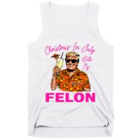 Christmas In July With My Felon Trump 2024 Summer Vacation Tank Top