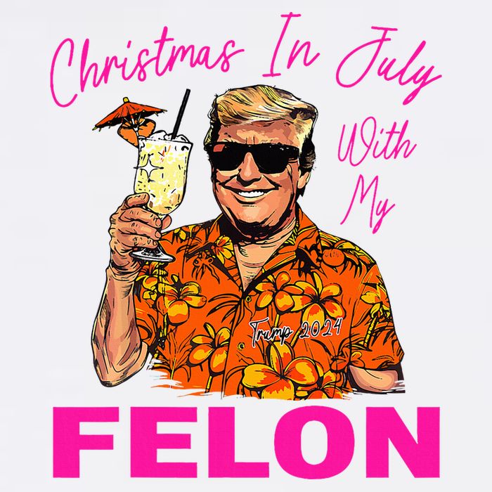 Christmas In July With My Felon Trump 2024 Summer Vacation Tank Top