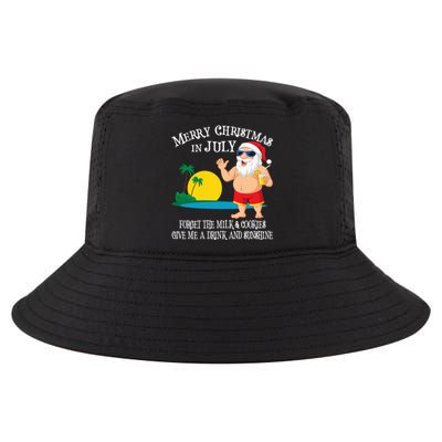 Christmas In July Pool Party Santa Vacation Gift Cool Comfort Performance Bucket Hat