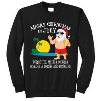 Christmas In July Pool Party Santa Vacation Gift Sweatshirt