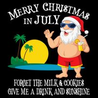Christmas In July Pool Party Santa Vacation Gift Zip Tote Bag