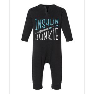 Cool Insulin Junkie Funny Diabetes Awareness Gift Infant Fleece One Piece