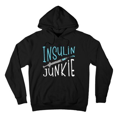 Cool Insulin Junkie Funny Diabetes Awareness Gift Hoodie