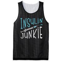 Cool Insulin Junkie Funny Diabetes Awareness Gift Mesh Reversible Basketball Jersey Tank