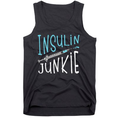 Cool Insulin Junkie Funny Diabetes Awareness Gift Tank Top