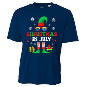 Christmas In July Elf Summer Beach Family Matching Squad Cooling Performance Crew T-Shirt