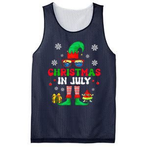 Christmas In July Elf Summer Beach Family Matching Squad Mesh Reversible Basketball Jersey Tank