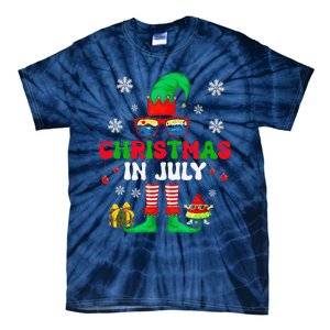 Christmas In July Elf Summer Beach Family Matching Squad Tie-Dye T-Shirt