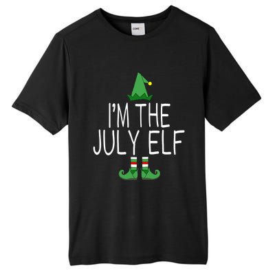 Christmas In July Matching Family Funny I'm The July Elf Tall Fusion ChromaSoft Performance T-Shirt