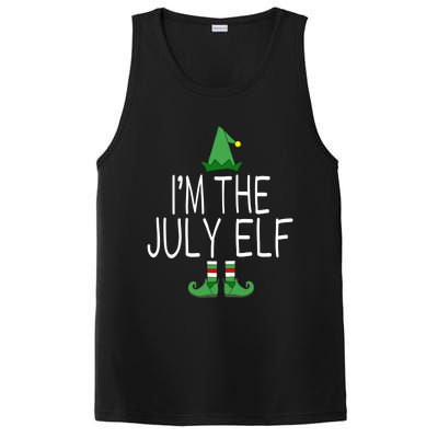 Christmas In July Matching Family Funny I'm The July Elf PosiCharge Competitor Tank