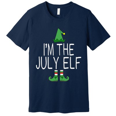 Christmas In July Matching Family Funny I'm The July Elf Premium T-Shirt