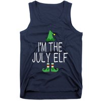 Christmas In July Matching Family Funny I'm The July Elf Tank Top