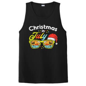 Christmas In July Sunglasses Santa Beach Summer Summer Xmas PosiCharge Competitor Tank