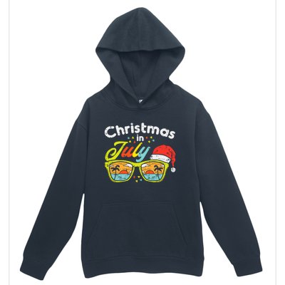 Christmas In July Sunglasses Santa Beach Summer Summer Xmas Urban Pullover Hoodie