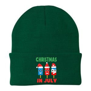 Christmas In July Ice Pops In Santa Hat Knit Cap Winter Beanie