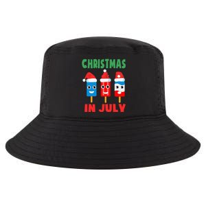 Christmas In July Ice Pops In Santa Hat Cool Comfort Performance Bucket Hat