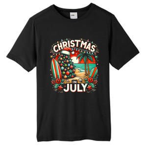 Christmas In July Summer Beach Vacation Xmas Tall Fusion ChromaSoft Performance T-Shirt