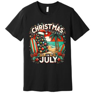 Christmas In July Summer Beach Vacation Xmas Premium T-Shirt