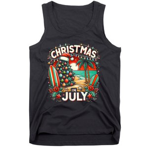 Christmas In July Summer Beach Vacation Xmas Tank Top