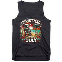 Christmas In July Summer Beach Vacation Xmas Tank Top