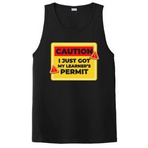 Caution I Just Got My LearnerS Permit PosiCharge Competitor Tank