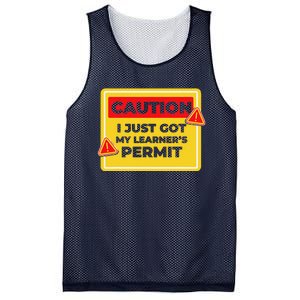 Caution I Just Got My LearnerS Permit Mesh Reversible Basketball Jersey Tank