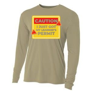 Caution I Just Got My LearnerS Permit Cooling Performance Long Sleeve Crew