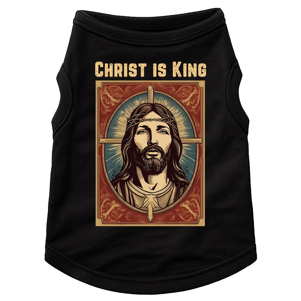 Christ is King Christian Easter Doggie Tank