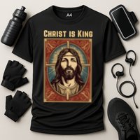 Christ is King Christian Easter Cooling Performance Crew T-Shirt