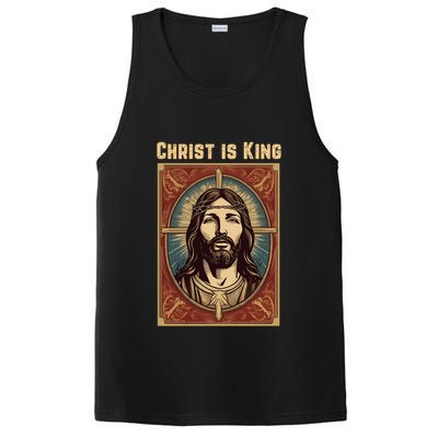 Christ is King Christian Easter PosiCharge Competitor Tank