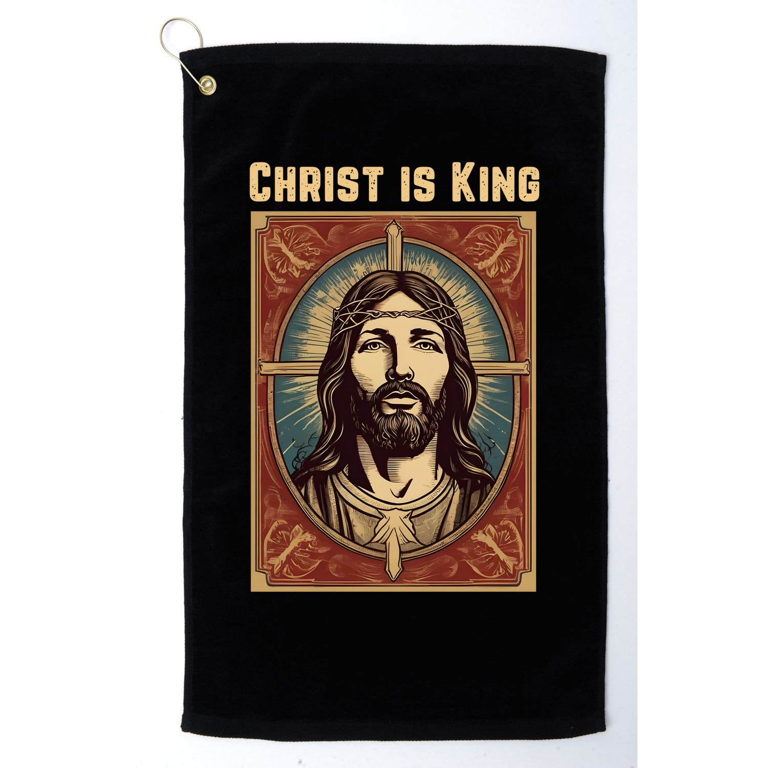 Christ is King Christian Easter Golf Towel