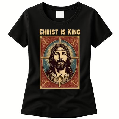 Christ is King Christian Easter Womens T-Shirt