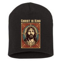 Christ is King Christian Easter Short Acrylic Beanie