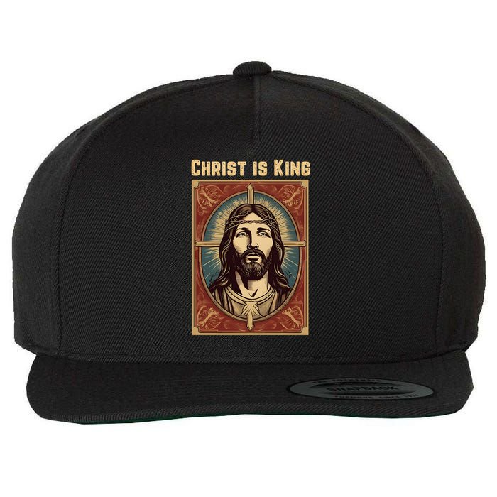 Christ is King Christian Easter Wool Snapback Cap