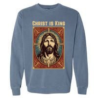 Christ is King Christian Easter Garment-Dyed Sweatshirt