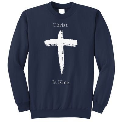 Christ Is King Jesus Christ Christian Usa Cross Sweatshirt