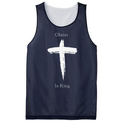 Christ Is King Jesus Christ Christian Usa Cross Mesh Reversible Basketball Jersey Tank