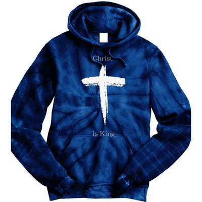 Christ Is King Jesus Christ Christian Usa Cross Tie Dye Hoodie