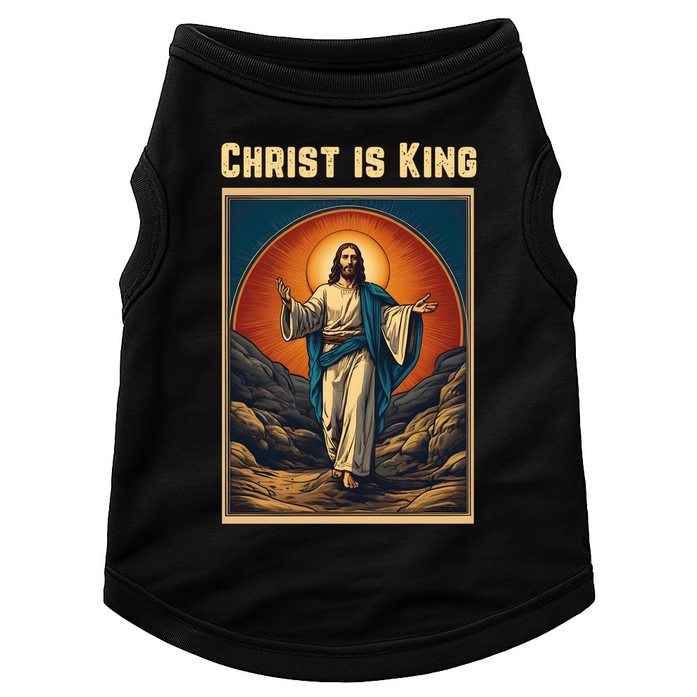 Christ is King Christian Easter Doggie Tank