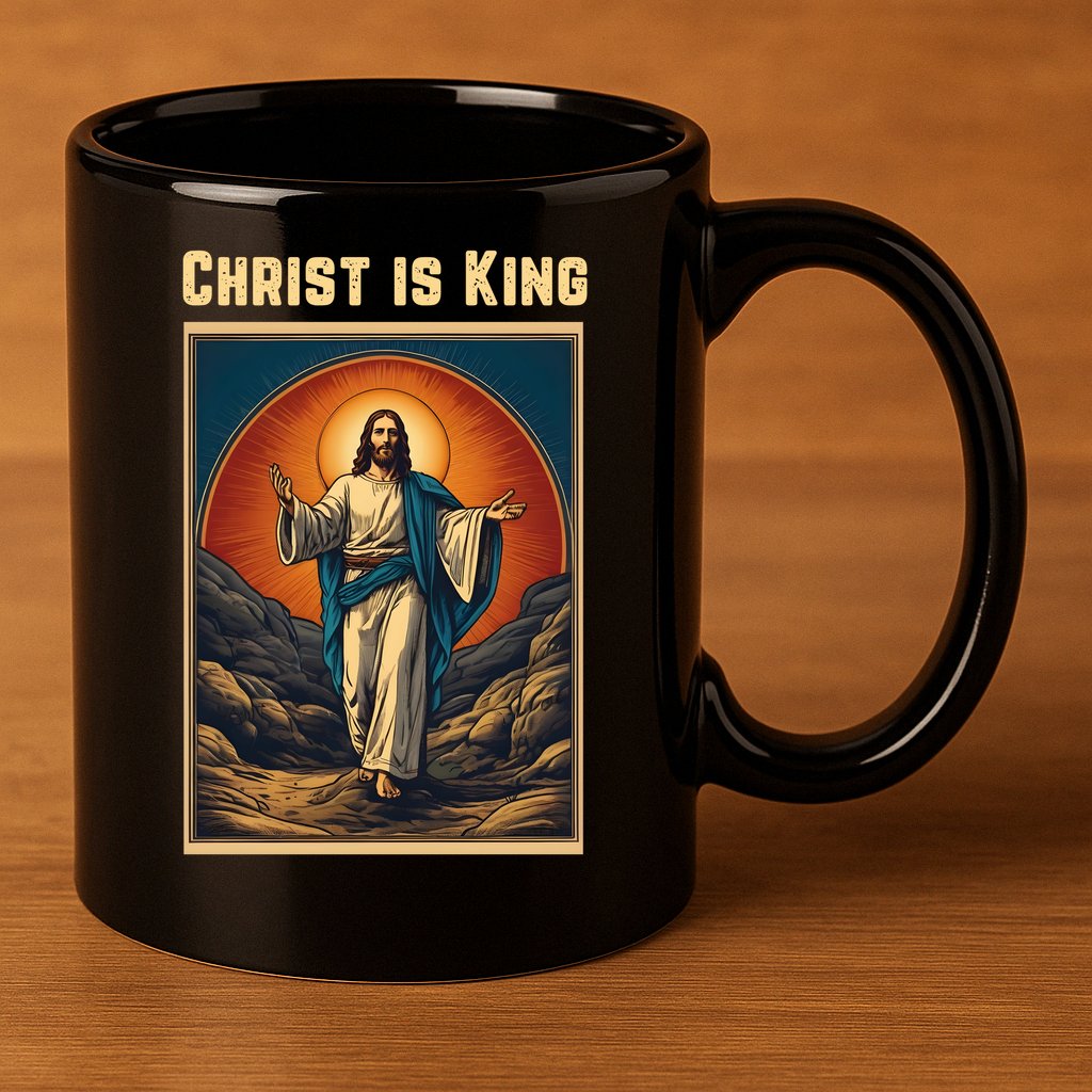 Christ is King Christian Easter 11oz C Handle Ceramic Mug