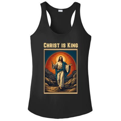 Christ is King Christian Easter Ladies PosiCharge Competitor Racerback Tank