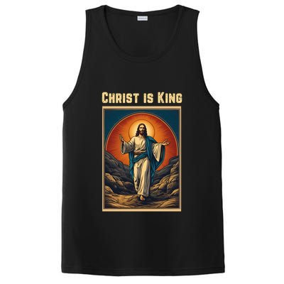 Christ is King Christian Easter PosiCharge Competitor Tank