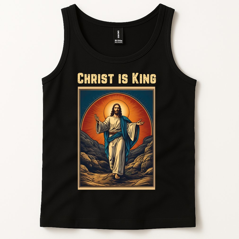 Christ is King Christian Easter Tank Top