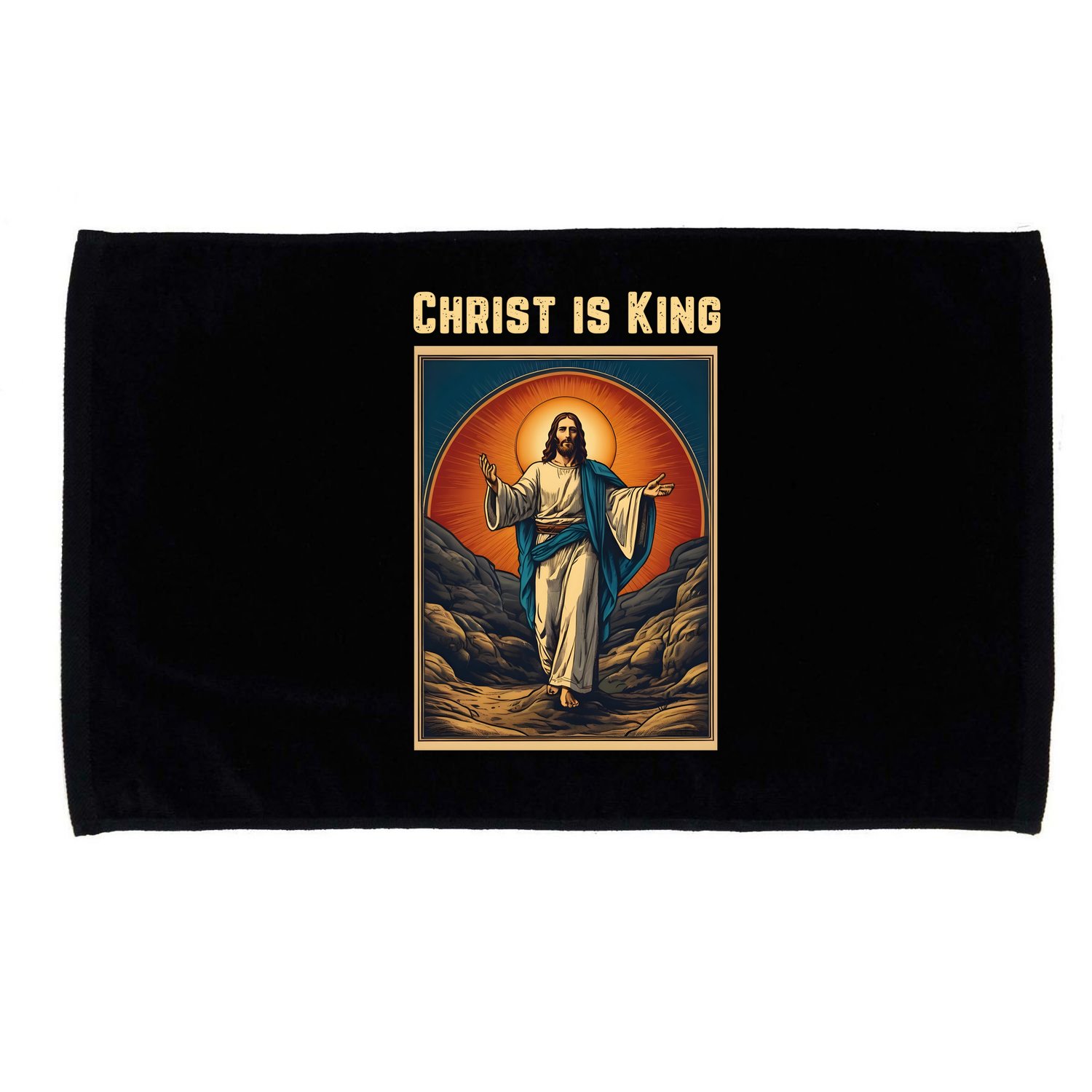 Christ is King Christian Easter Microfiber Hand Towel