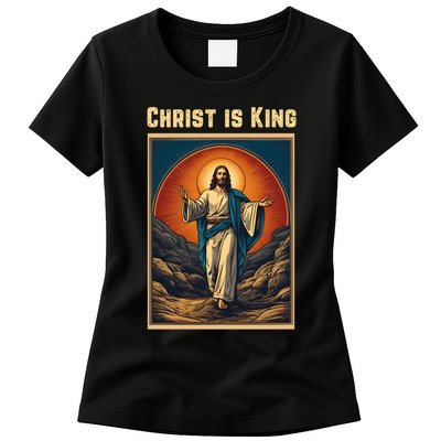 Christ is King Christian Easter Womens T-Shirt
