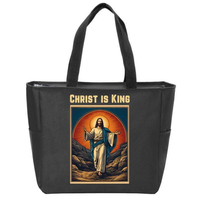 Christ is King Christian Easter Zip Tote Bag