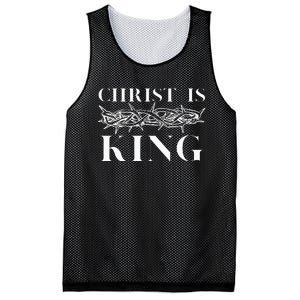 Christ Is King Christian Crown Of Thorns Christ Is King Mesh Reversible Basketball Jersey Tank