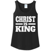 Christ Is King Jesus Is King Christian Faith Ladies Essential Tank