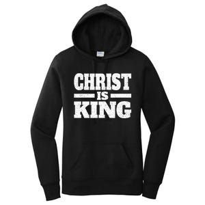 Christ Is King Jesus Is King Christian Faith Women's Pullover Hoodie